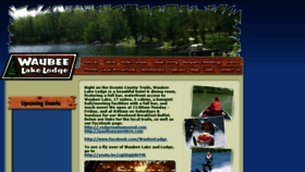 What Waubeelodge.com website looked like in 2018 (5 years ago)