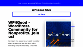 What Wp4good.org website looked like in 2018 (5 years ago)