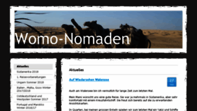 What Womo-nomaden.com website looked like in 2018 (5 years ago)