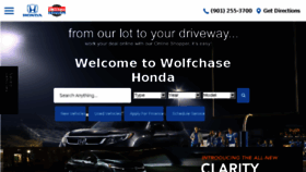 What Wolfchasehonda.com website looked like in 2018 (5 years ago)