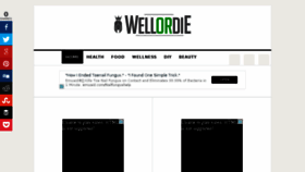 What Wellordie.com website looked like in 2018 (5 years ago)