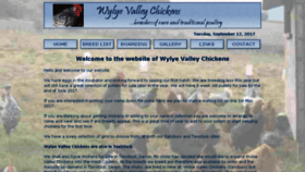 What Wylyevalleychickens.co.uk website looked like in 2018 (5 years ago)