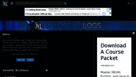 What Wildstarlogs.com website looked like in 2018 (5 years ago)