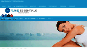 What Wiseessentials.com website looked like in 2018 (5 years ago)
