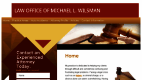 What Wilsmanlaw.com website looked like in 2018 (5 years ago)
