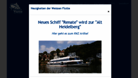 What Weisse-flotte-heidelberg.de website looked like in 2018 (5 years ago)