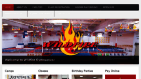 What Wildfiregymnastics.com website looked like in 2018 (5 years ago)
