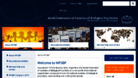 What Wfsbp.org website looked like in 2018 (5 years ago)