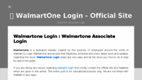 What Walmartonelogins.org website looked like in 2018 (5 years ago)