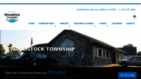 What Woodstocktownship.com website looked like in 2018 (5 years ago)