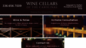 What Winecellarsofthecarolinas.com website looked like in 2018 (5 years ago)