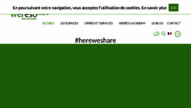 What Wereso.com website looked like in 2018 (5 years ago)