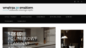 What Wnetrza-ze-smakiem.pl website looked like in 2018 (5 years ago)