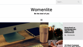 What Womenlite.com website looked like in 2018 (5 years ago)