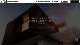 What Wbhomes.com.au website looked like in 2018 (5 years ago)