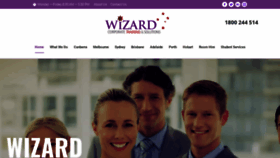 What Wizardcorporatetraining.com.au website looked like in 2018 (5 years ago)