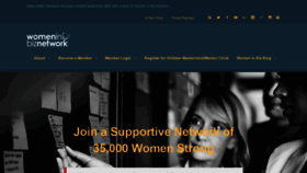 What Womeninbiznetwork.com website looked like in 2018 (5 years ago)