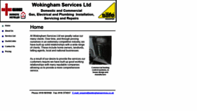 What Wokinghamservices.co.uk website looked like in 2018 (5 years ago)