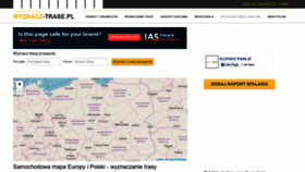 What Wyznacz-trase.pl website looked like in 2018 (5 years ago)