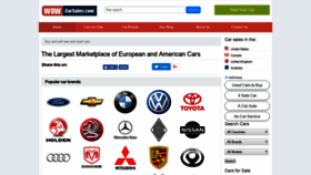 What Wowcarsales.com website looked like in 2018 (5 years ago)
