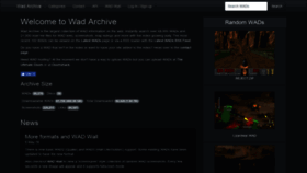 What Wad-archive.com website looked like in 2018 (5 years ago)