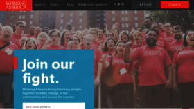 What Workingamerica.org website looked like in 2018 (5 years ago)
