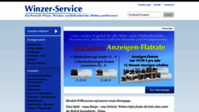 What Winzer-service.com website looked like in 2018 (5 years ago)