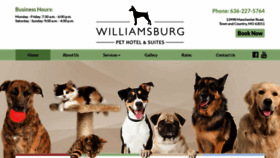 What Williamsburgpethotels.com website looked like in 2018 (5 years ago)