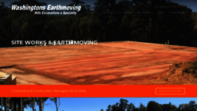What Washingtonsearthmoving.com.au website looked like in 2018 (5 years ago)