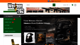 What Weapon762.com website looked like in 2018 (5 years ago)