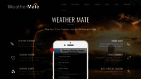 What Weathermate.net website looked like in 2018 (5 years ago)