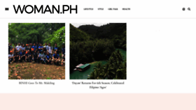 What Woman.ph website looked like in 2018 (5 years ago)