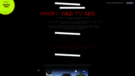 What Wackywildtvads.com website looked like in 2018 (5 years ago)