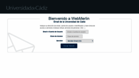What Webmerlin.uca.es website looked like in 2018 (5 years ago)