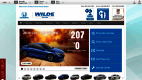 What Wildehonda.com website looked like in 2018 (5 years ago)