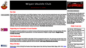 What Wiganukuleleclub.com website looked like in 2018 (5 years ago)