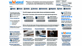 What Wikivorce.com website looked like in 2018 (5 years ago)