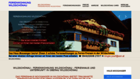 What Wildschoenau.cc website looked like in 2018 (5 years ago)