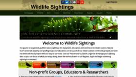 What Wildlifesightings.net website looked like in 2018 (5 years ago)