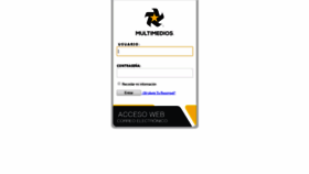 What Webmail.multimedios.com website looked like in 2018 (5 years ago)