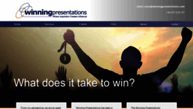 What Winningpresentations.com website looked like in 2018 (5 years ago)