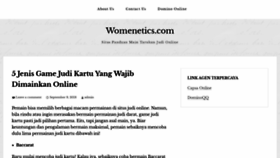 What Womenetics.com website looked like in 2018 (5 years ago)