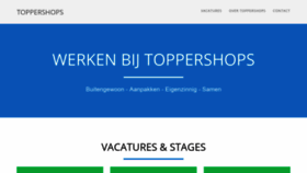 What Werkenbijtoppershops.nl website looked like in 2018 (5 years ago)