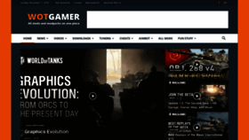 What Wotgamer.com website looked like in 2018 (5 years ago)