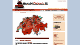 What Wann-ist-flohmarkt.ch website looked like in 2018 (5 years ago)