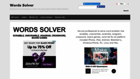 What Words-solver.com website looked like in 2018 (5 years ago)