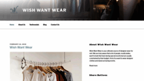 What Wishwantwear.com website looked like in 2018 (5 years ago)