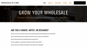 What Wholesaleinabox.com website looked like in 2018 (5 years ago)