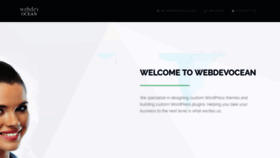 What Webdevocean.com website looked like in 2018 (5 years ago)