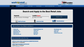 What Workinretail.com website looked like in 2018 (5 years ago)